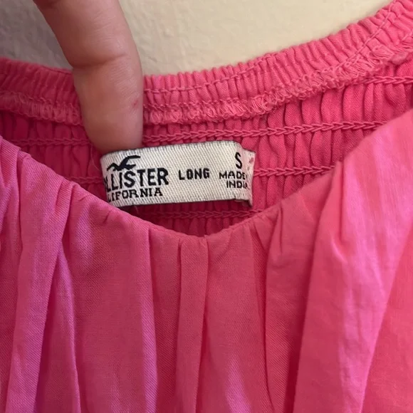 Hollister Babydoll Smock Bright Pink Mini Dress | S - Picture 6 of 7
